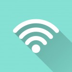 Wi Fi - vector icon, flat design.